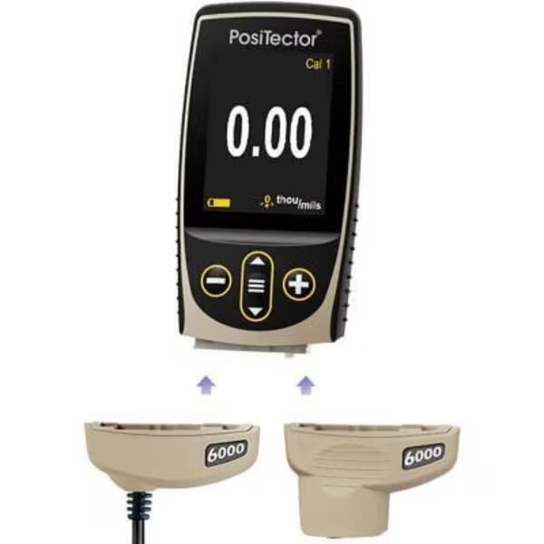 PosiTector 6000 F1 Standard Coating Thickness Gage w/ Built-in Removable Ferrous Probe, Defelsko Corporation, Mfr#: F1-E